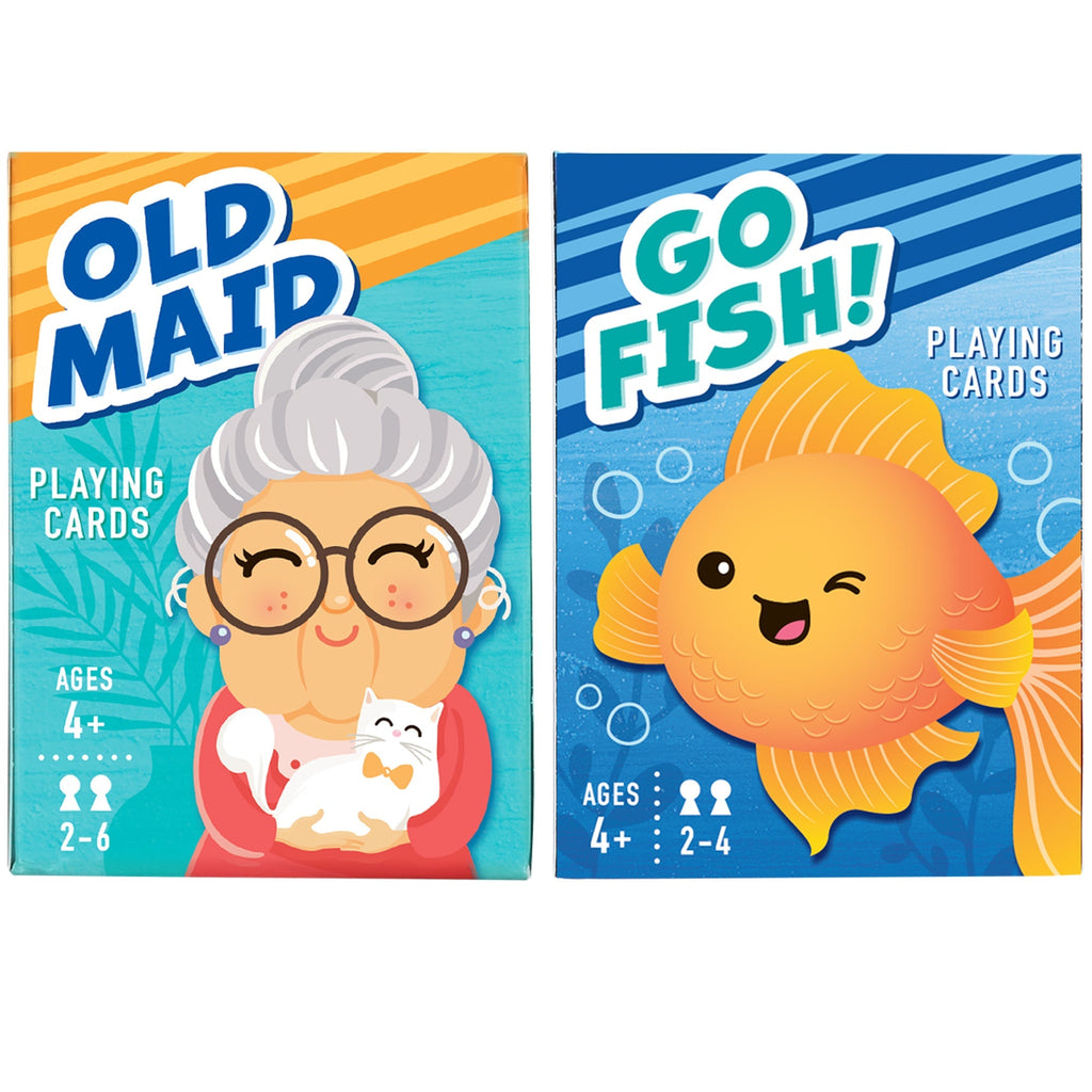 Kids Card Game Bundle with Go Fish and Old Maid Decks, Optional Memory Match Third Deck, Ages 4 Plus in English — image 5