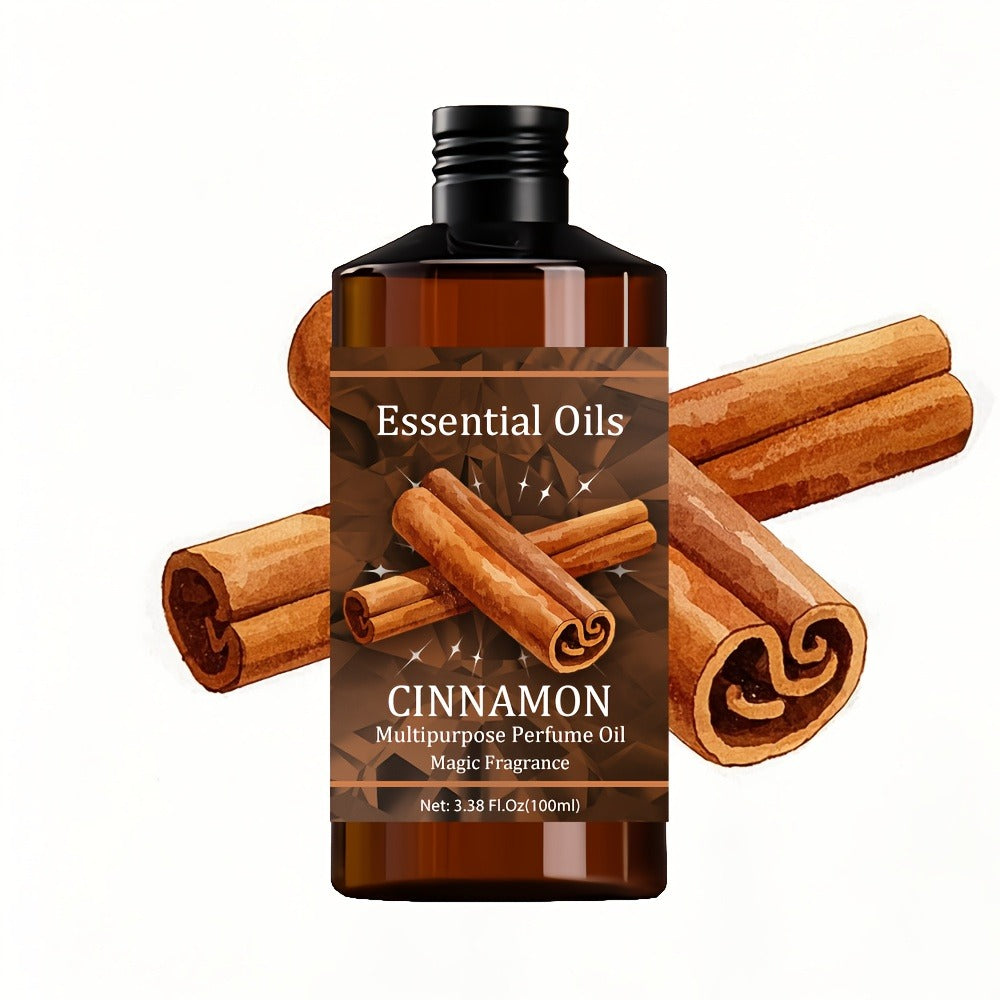 Essential Oil Cinnamon Warm Spicy-Sweet Aroma in 100ml Bottle for Diffuser, Humidifier and Massage Use — image 1
