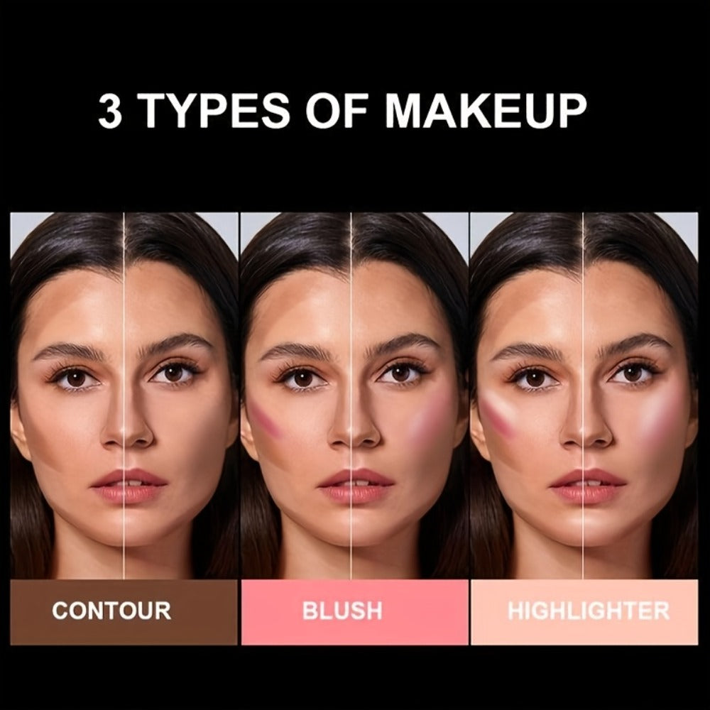 Blush Stick Makeup Set 6 Piece, 3-in-1 Waterproof Blush Eyeshadow Touch-Up Sticks, All-Day Glossy Shimmer — image 6