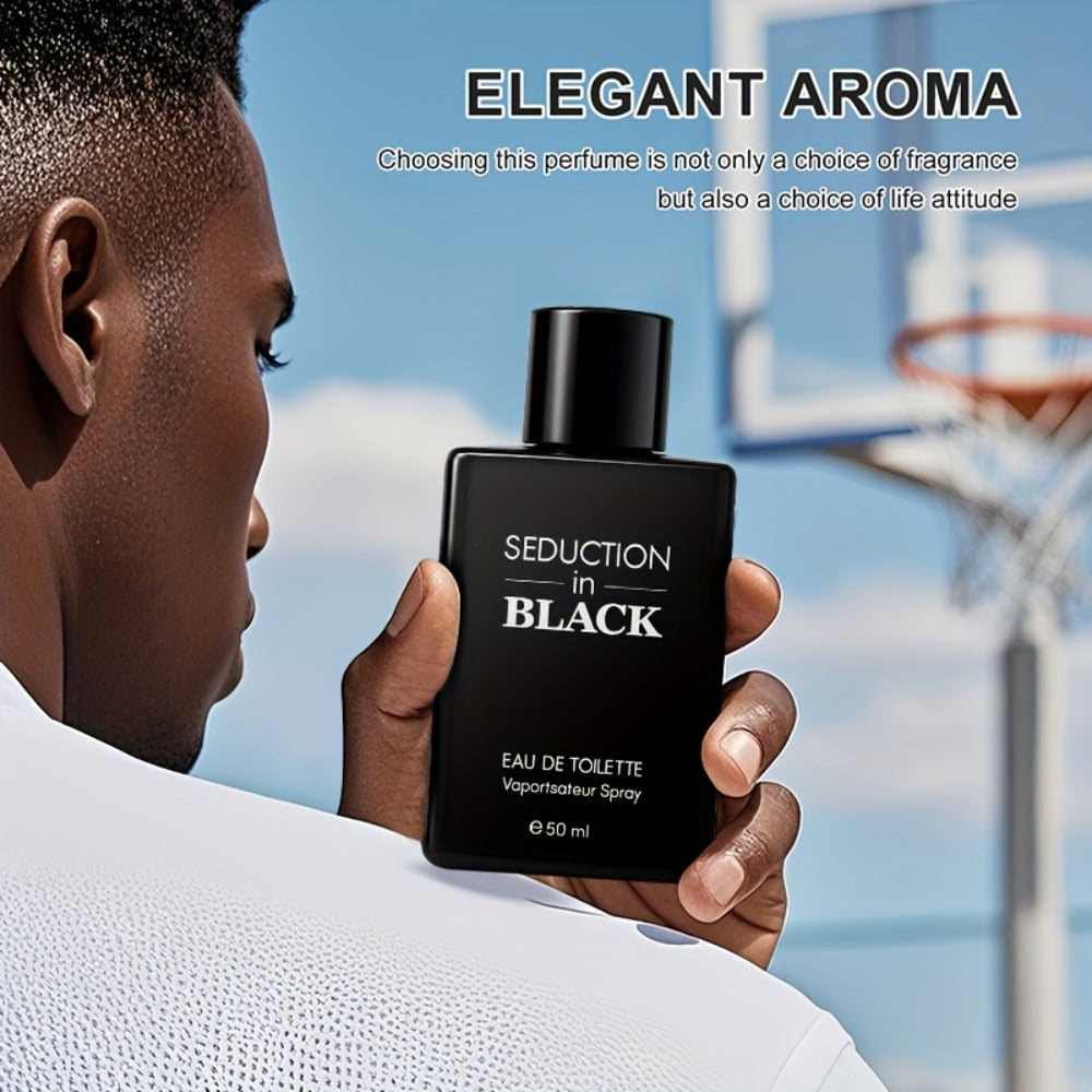 Woody Cologne for Men Long Lasting Eau de Toilette 50ml Propylene-Free Masculine EDT Spray Sensitive Skin Safe Daily Dates Gy
