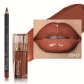 Lip Gloss Lip Liner Set Hydrating Water-Gloss Dewy Finish – 3D Precision Contour Matte Liner, for Makeup, Travel and Everyday