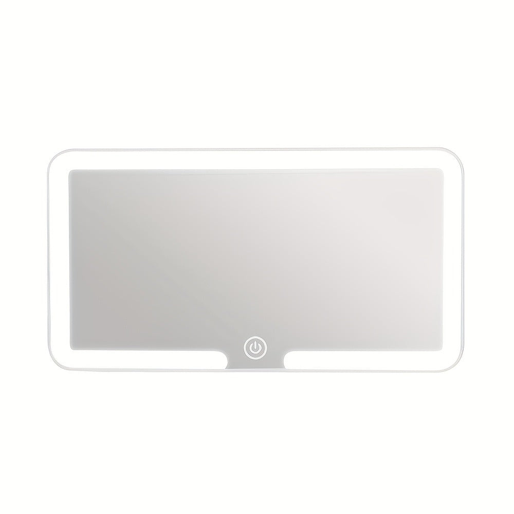 Car Sun Visor Makeup Mirror with LED Lights USB Powered – 3 Color Light Modes, Lighted Visor Mirror for Cars Trucks SUVs — im
