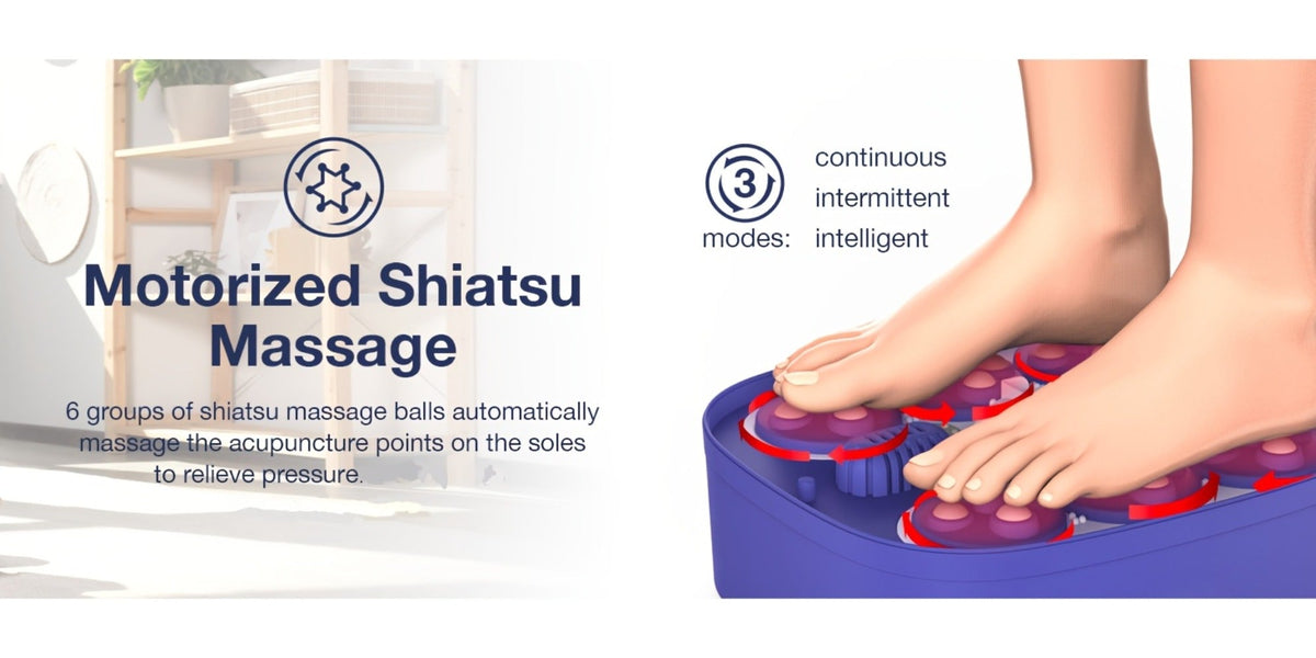 Foot Spa Massager Collapsible with Heater & Temperature Control – Foot Bath with Bubbles, 6 Massage Rollers, Vibration — imag