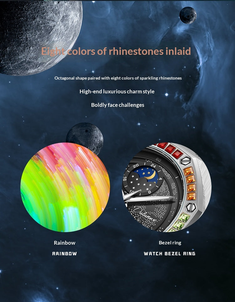 Waterproof Luminous Mechanical Watch For Men Starry Sky Series