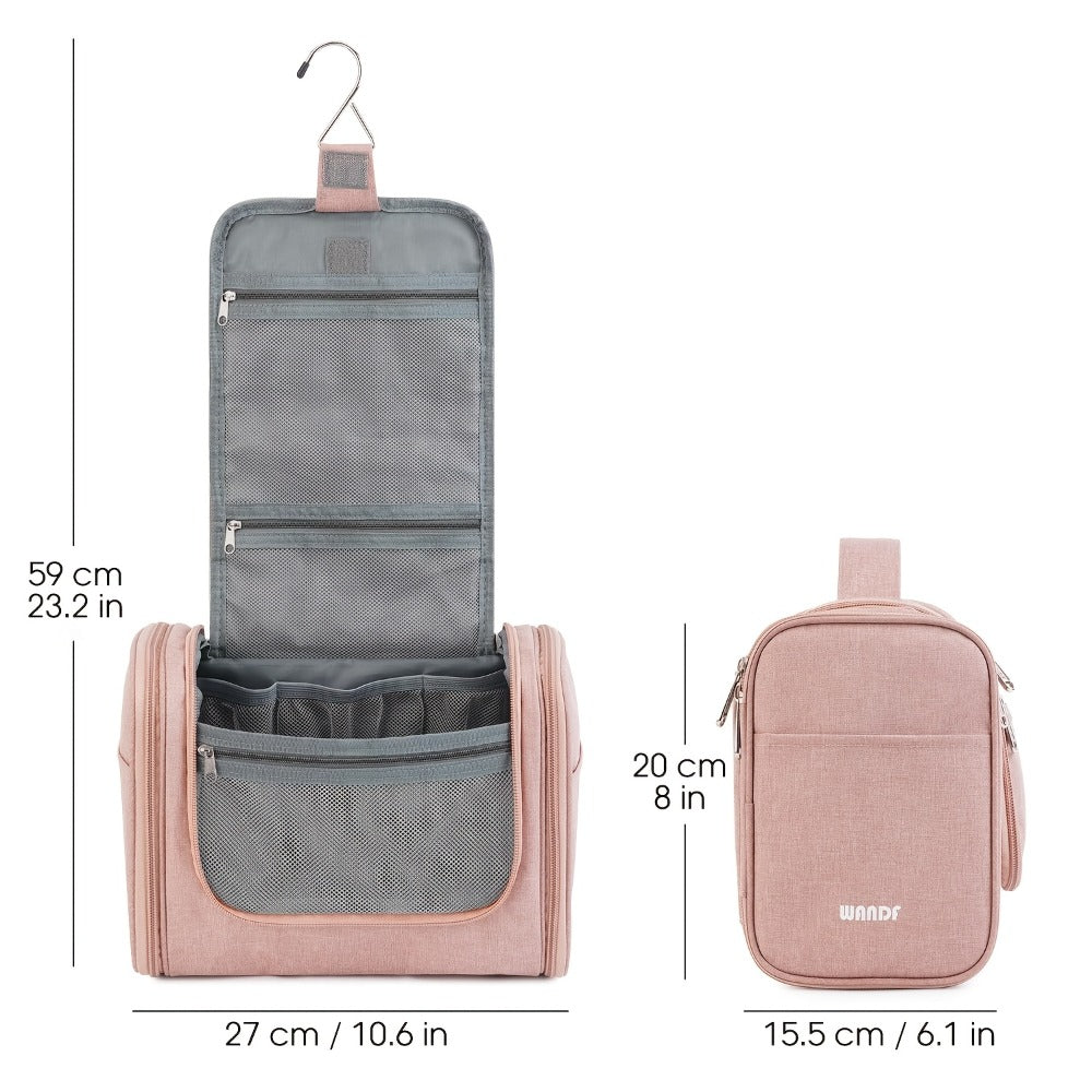 Toiletry Bag, Hanging Multi-Pocket Shower Organizer Metal Hook, Carry Handle and Seven Print — image 26