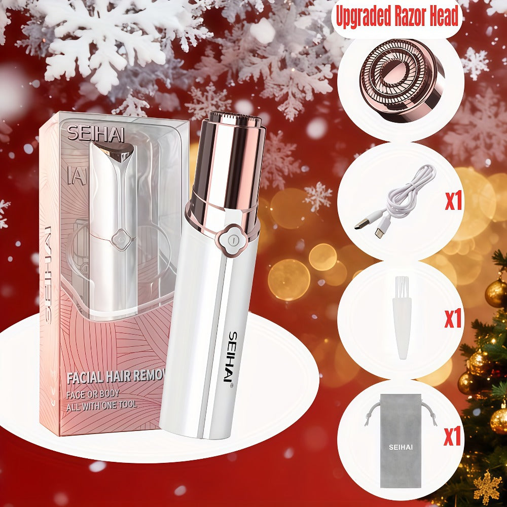 Electric Shaver for Women USB Rechargeable Epilator Hair Remover Face Bikini Legs Arms, for Everyday Face, Beard and Body Gro