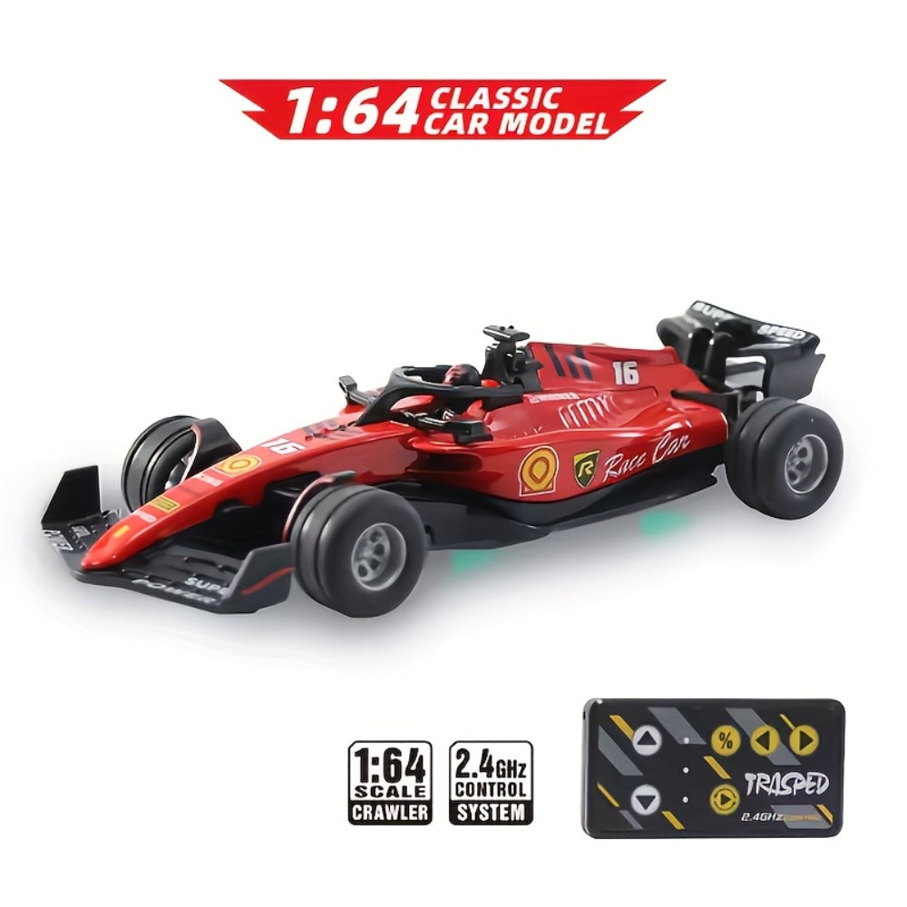 Mini RC Racing Car 1:64 Scale 2.4G Alloy Die-Cast 4WD Drift Toy Car with Lights & Adjustable Speed — image 5