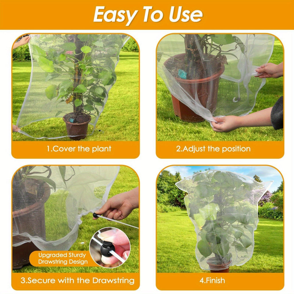Garden Netting | Plant Protection Bags Drawstring Insect Bird Barrier — image 10
