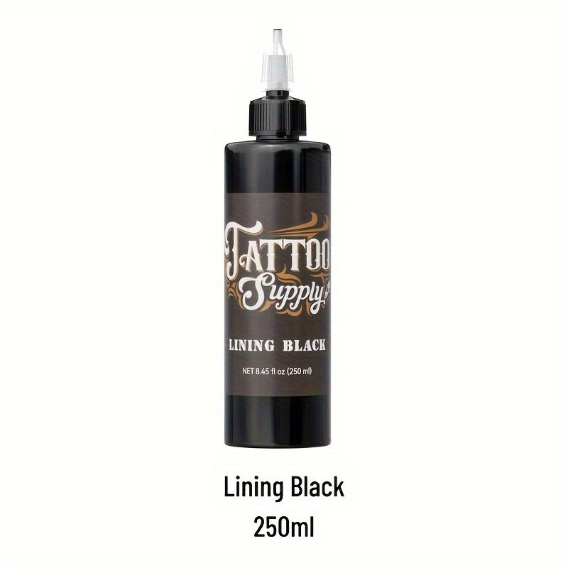 Neebol Super Black Tattoo Ink Darkest Outlining Shading Blending Fade-Resistant Professional Body Art Pigment for Artists & B