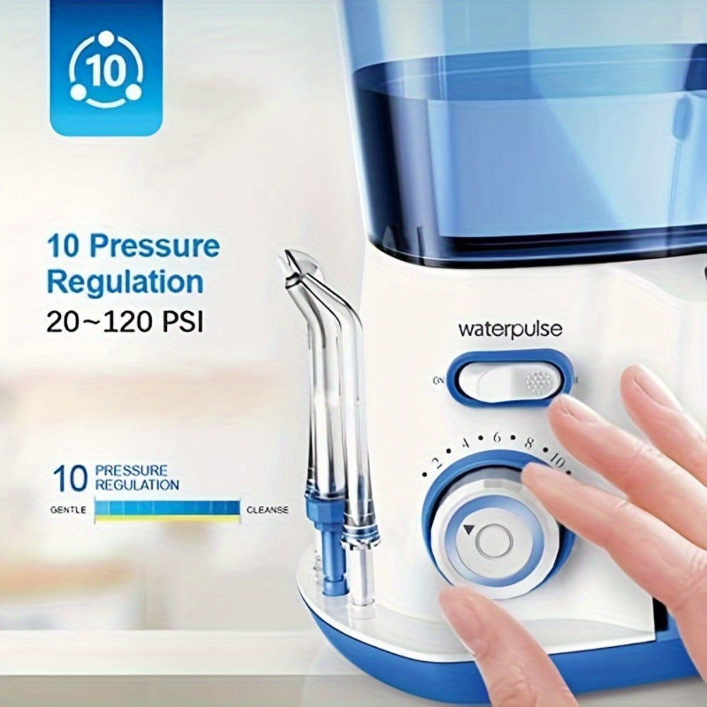 Water Flosser with Cordless Rechargeable Design, Portable Oral Irrigator in Blue or Purple for Daily Teeth Cleaning — image 8