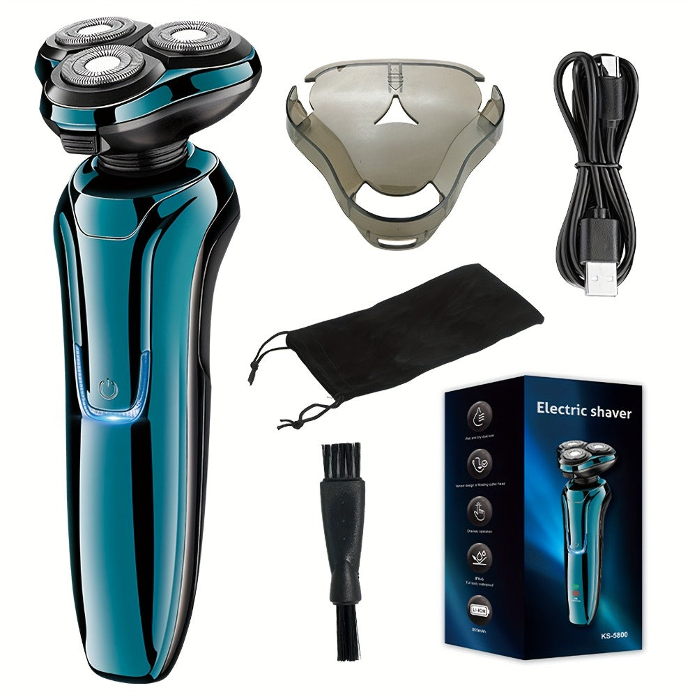 Electric Shaver 4D Floating Triple-Blade Razor with Wet/Dry Waterproof Use, LED Display and Type-C Charging — image 10