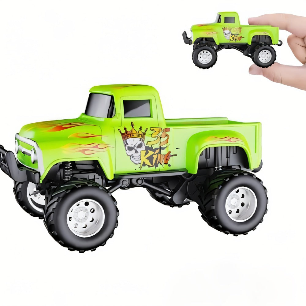 RC Monster Truck 1:64 Scale Alloy Shell with LED Lights, Multi-Control Modes, Adjustable Speed & Steering — image 12