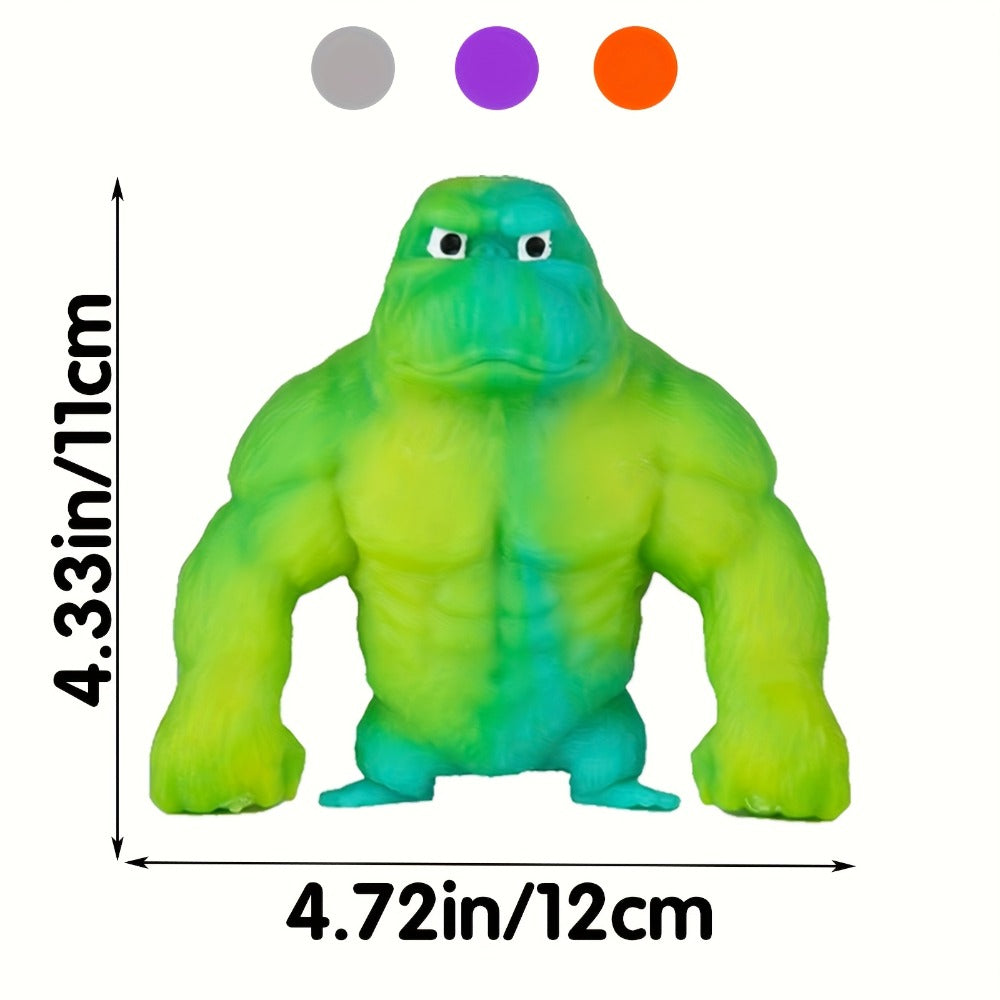 Stretchy Gorilla Fidget Toy Squeeze Monkey, Sensory Stress Squishy Monkey with PVA Sponge Fill — image 3