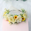 Big Rose Crown Simulation Flower Hair Hoop Sunflower Vine Flower Ring Street Dance Headwear - V.I.P Digital Presence