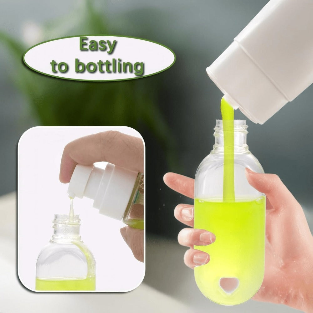 TSA Approved Travel Bottles with Keychain Leakproof Refillable Squeeze Containers 50-Pack Clear Plastic 1.7oz 50ML for Toilet