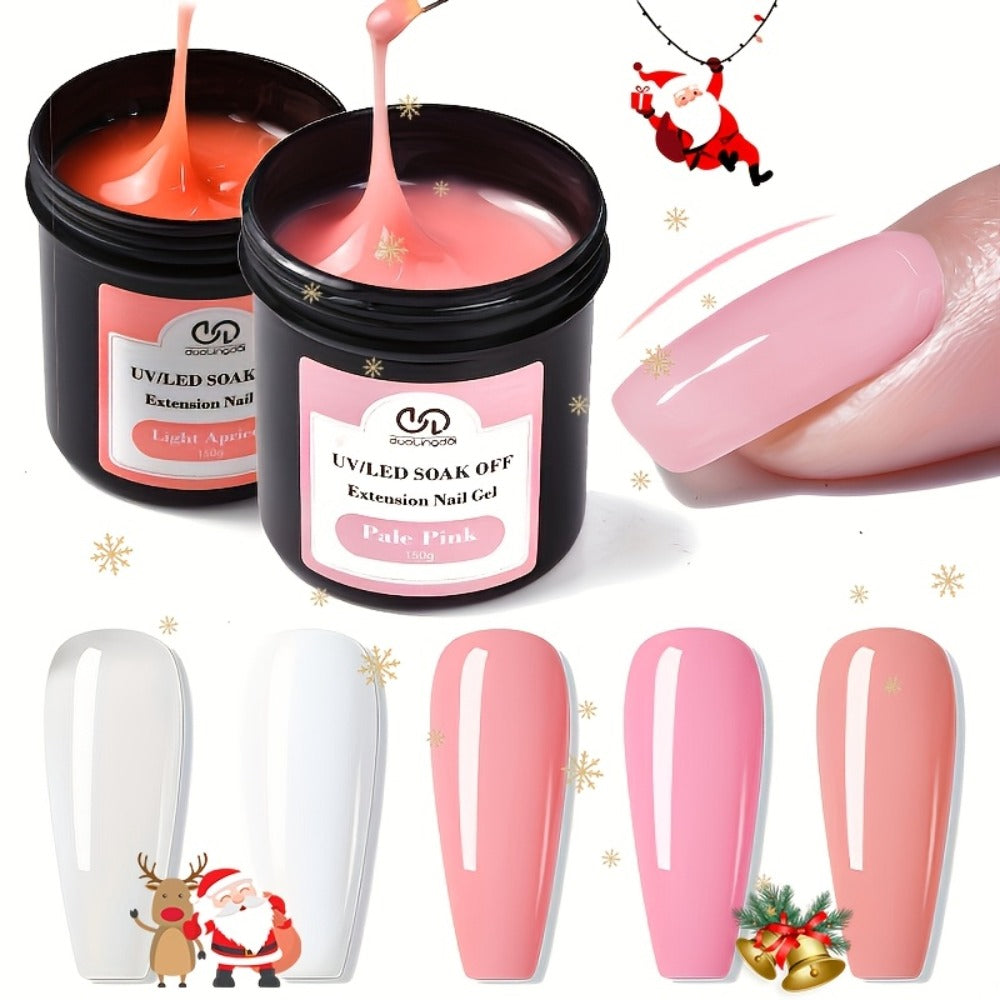 Builder Gel for Nail Extensions 150g Apex Strengthening Kit 13 Shades Clear White Pink Nude Milky Jelly Salmon UV LED Cure Pr