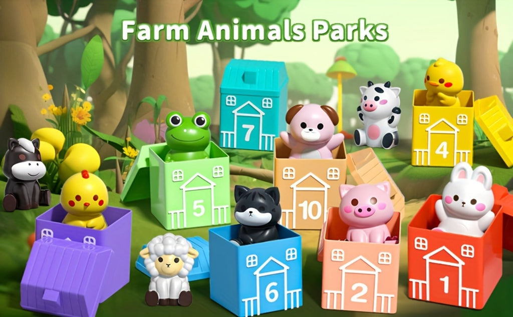 Farm Animal Toys Set 20 Colorful Figures, Educational Barnyard Playset for Toddlers Boys Girls Ages 3+ — image 8
