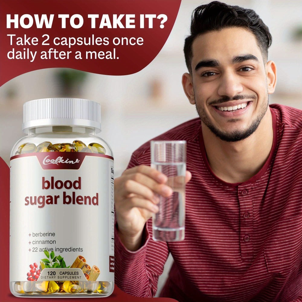 Blood Sugar Blend 120 Capsules, Berberine HCL, Cinnamon, CoQ10, Turmeric & Alpha Lipoic Acid — image 6