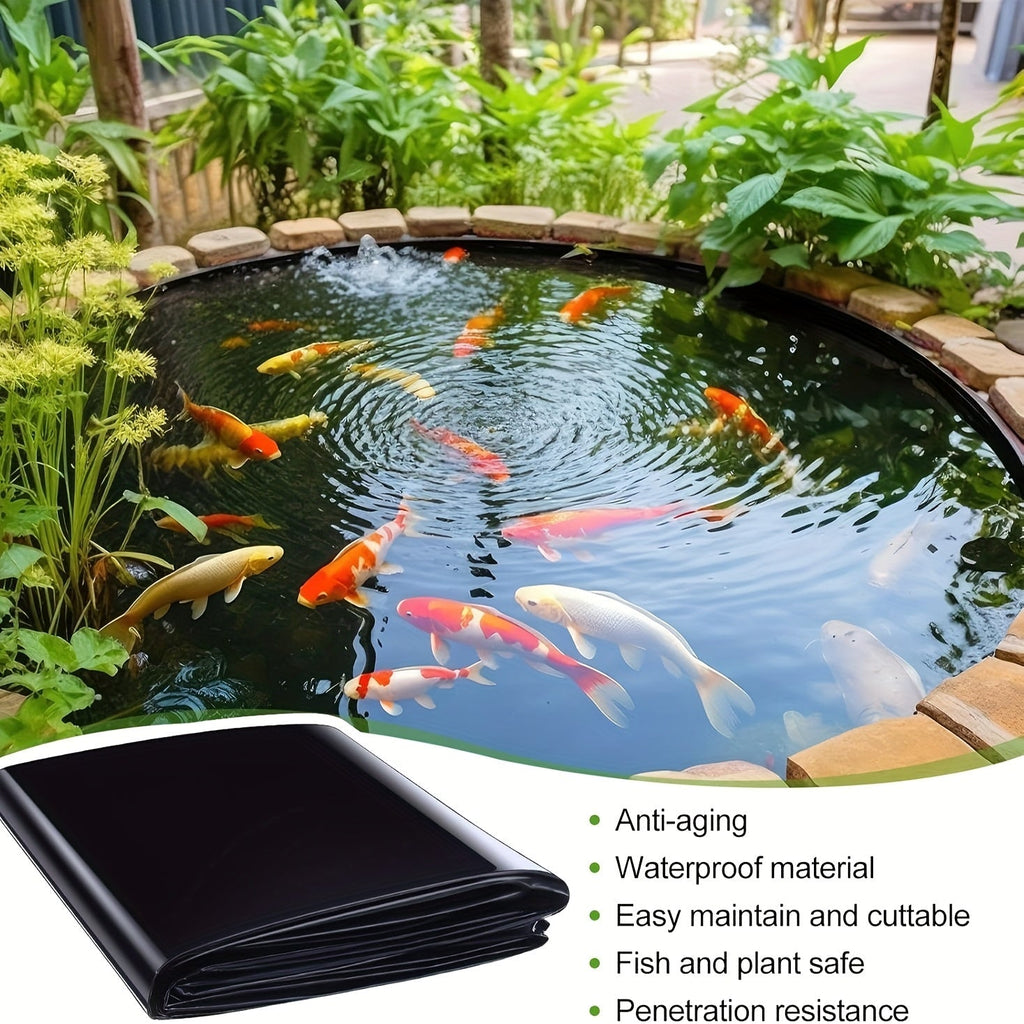 Pond Liner, HDPE Garden Fish Pond Water Feature Landscape for Garden, Patio and Yard Use, with the Listed Configuration — ima