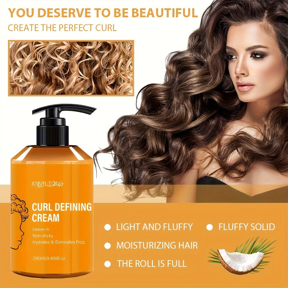 280ml Curl Styling Cream in Orange Pump Bottle with Argan Oil and Glycerin Listed in Product Record — image 5