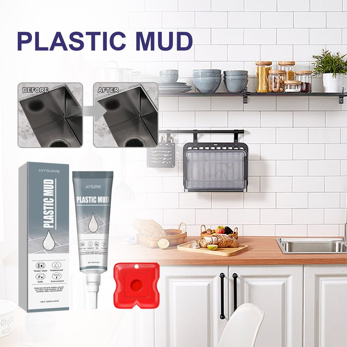 Plastic Cement Sealant, Wall And Floor Tile Crack Repair Glue Seam Tile Adhesive