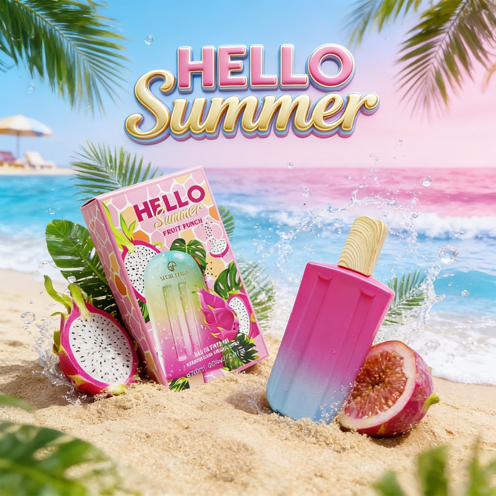 Perfume for Women in 3.38 oz Popsicle Bottle with Tropical-Fruit Profile and 2 Gradient Colors — image 9