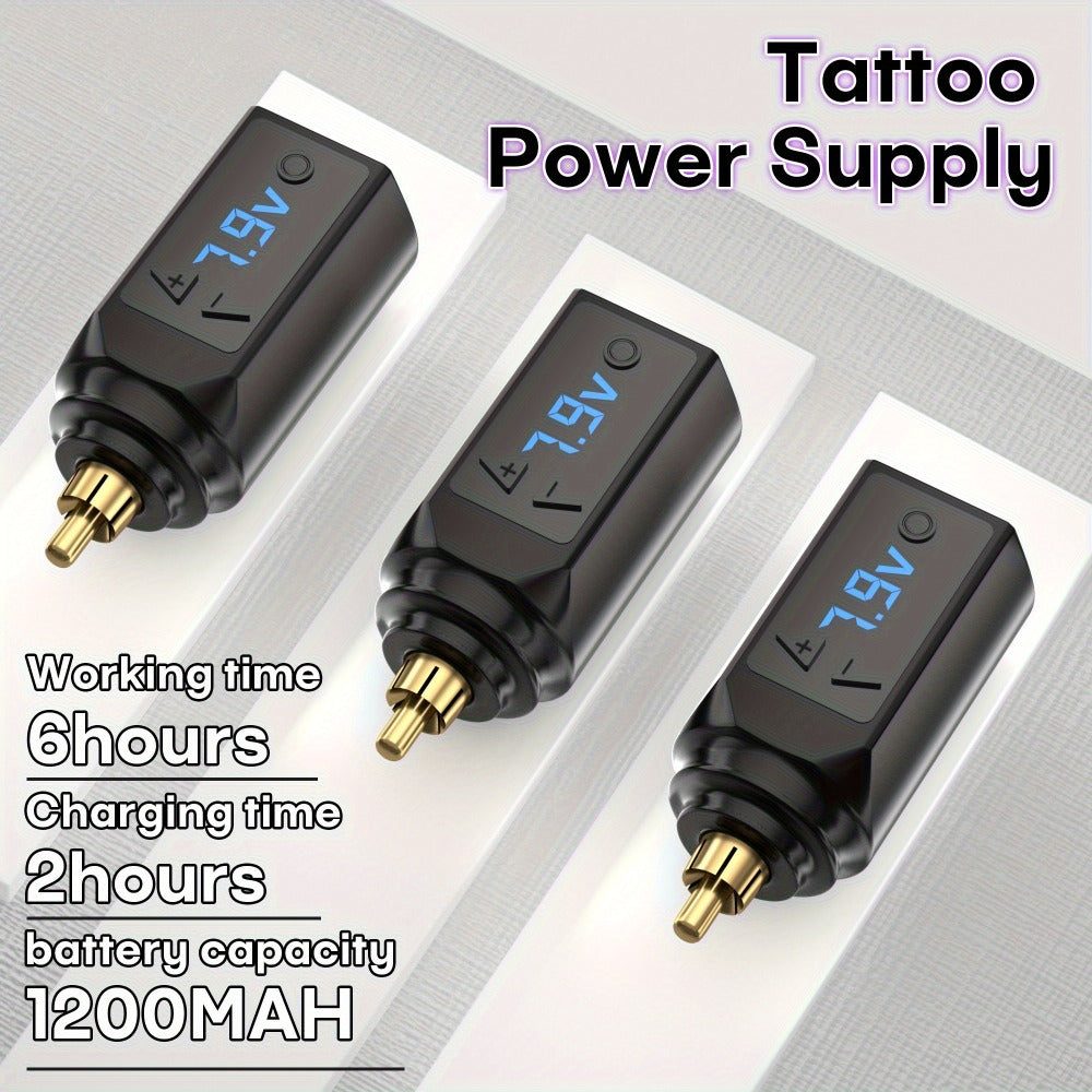 PS083 1200mAh RCA Tattoo Power Supply with LED Voltage Display, 3–12V Control and USB Charging — image 6