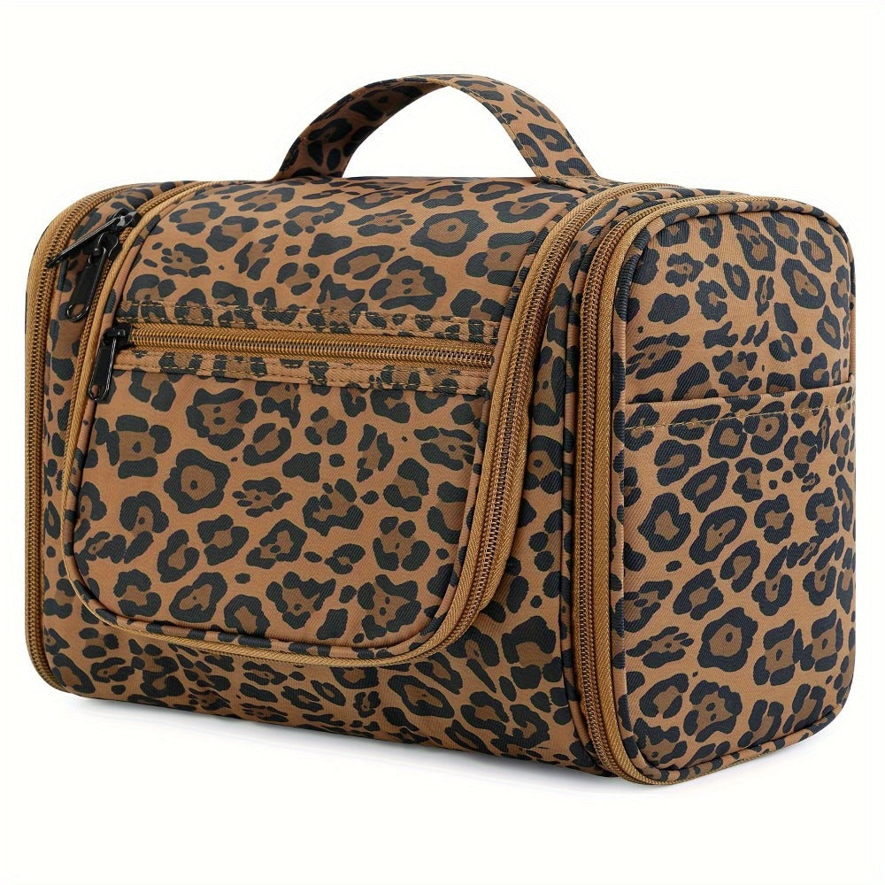 Toiletry Bag, Hanging Multi-Pocket Shower Organizer Metal Hook, Carry Handle and Seven Print — image 6