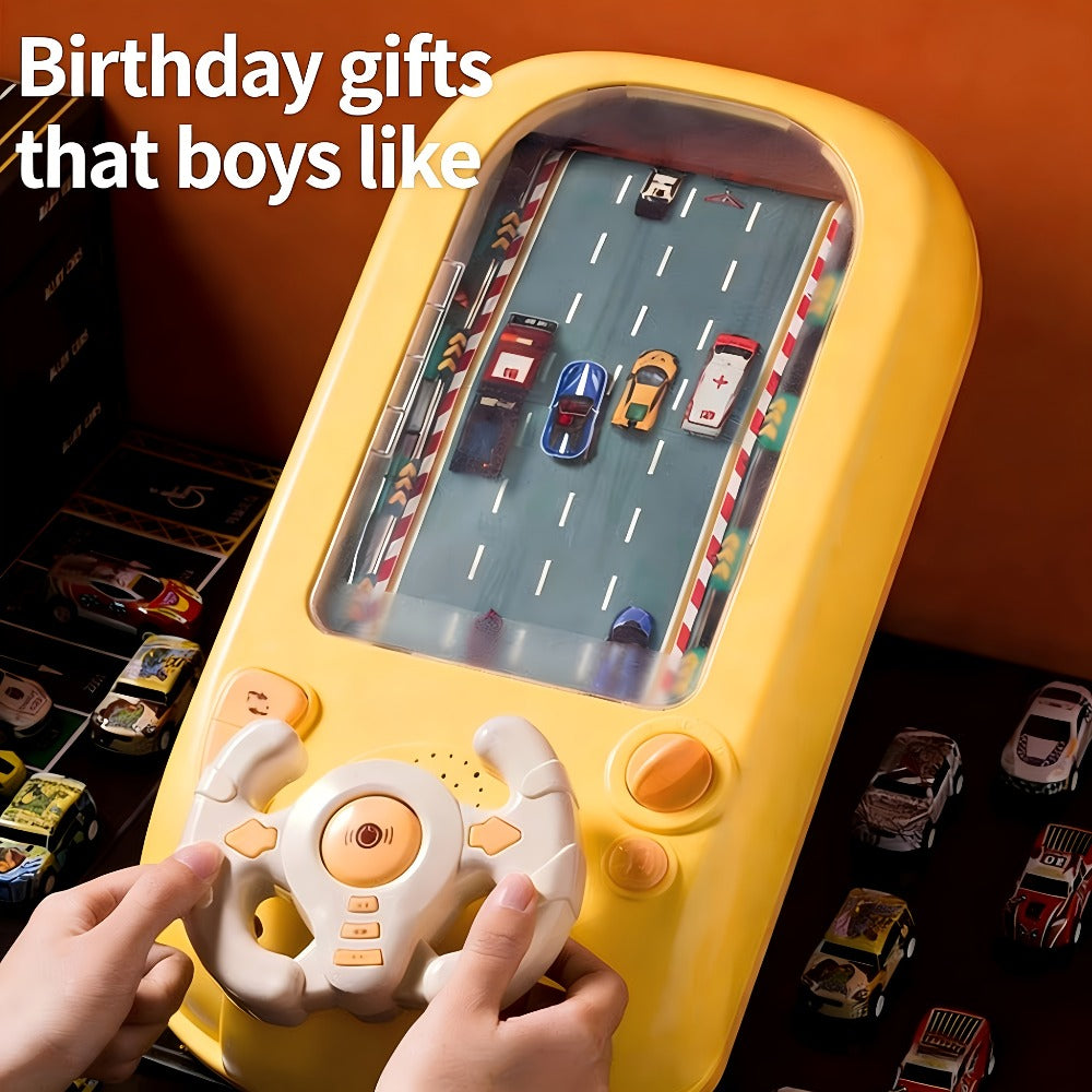 Electronic Racing Steering Wheel Game Toy with 200 Pictured Levels, Two Speeds and Yellow or Green Options — image 11