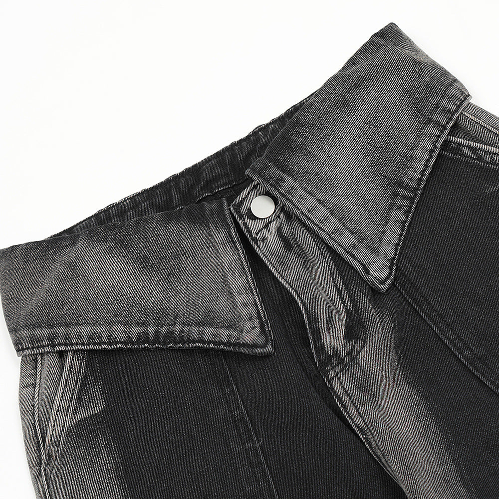 Inkjet Gradient Washed Jeans Men