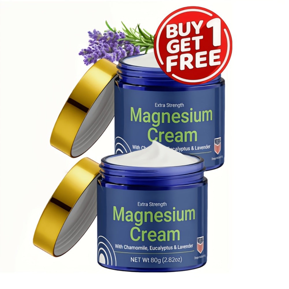 Magnesium Deep Hydration Body Lotion 2-Pack – Fast Absorbing Non-Greasy Moisturizing Cream for Dry Skin, Skin-Friendly Formul