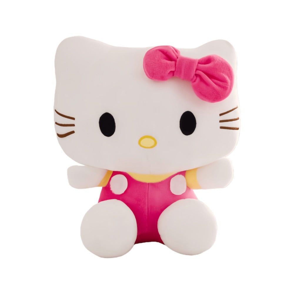Plush Toy Bow-Wearing Cat Character Doll with Red, Pink or Blue Color Options and Soft Fabric — image 8