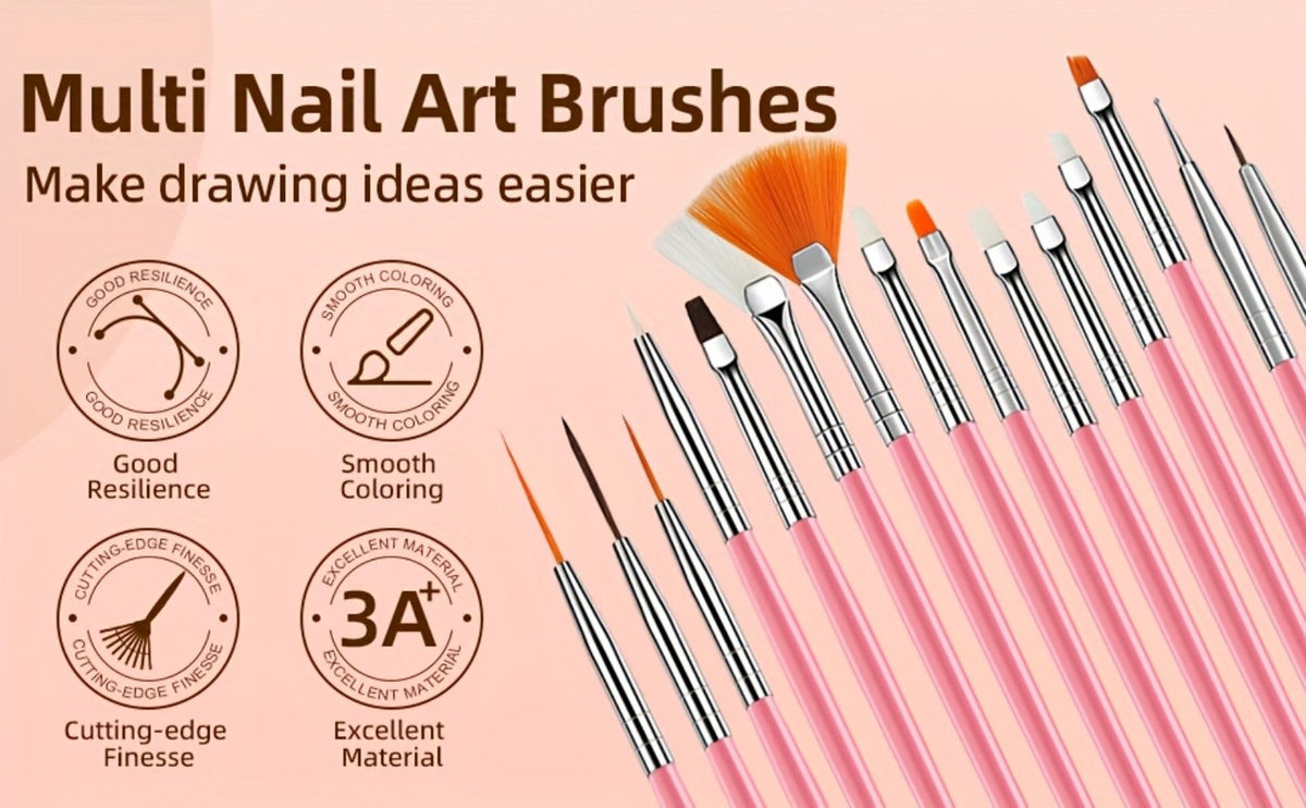 Acrylic Nail Kit with 36W UV LED Lamp, Electric Drill, Three Powders, Glitter Colors, Tips and Manicure Tools — image 17