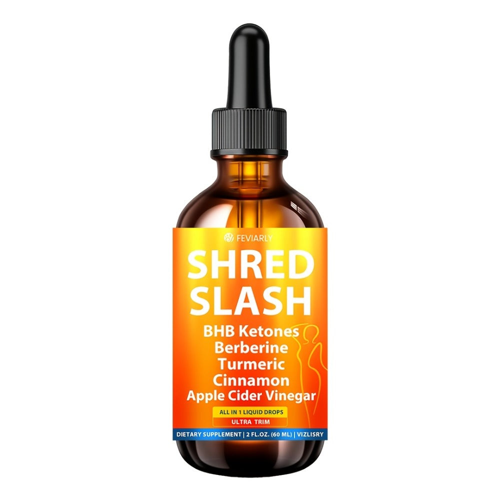Lipo Slash 16-in-1 Weight Loss Liquid Drops for Women & Men with BHB Ketones Berberine Turmeric Apple Cider Vinegar Probiotic