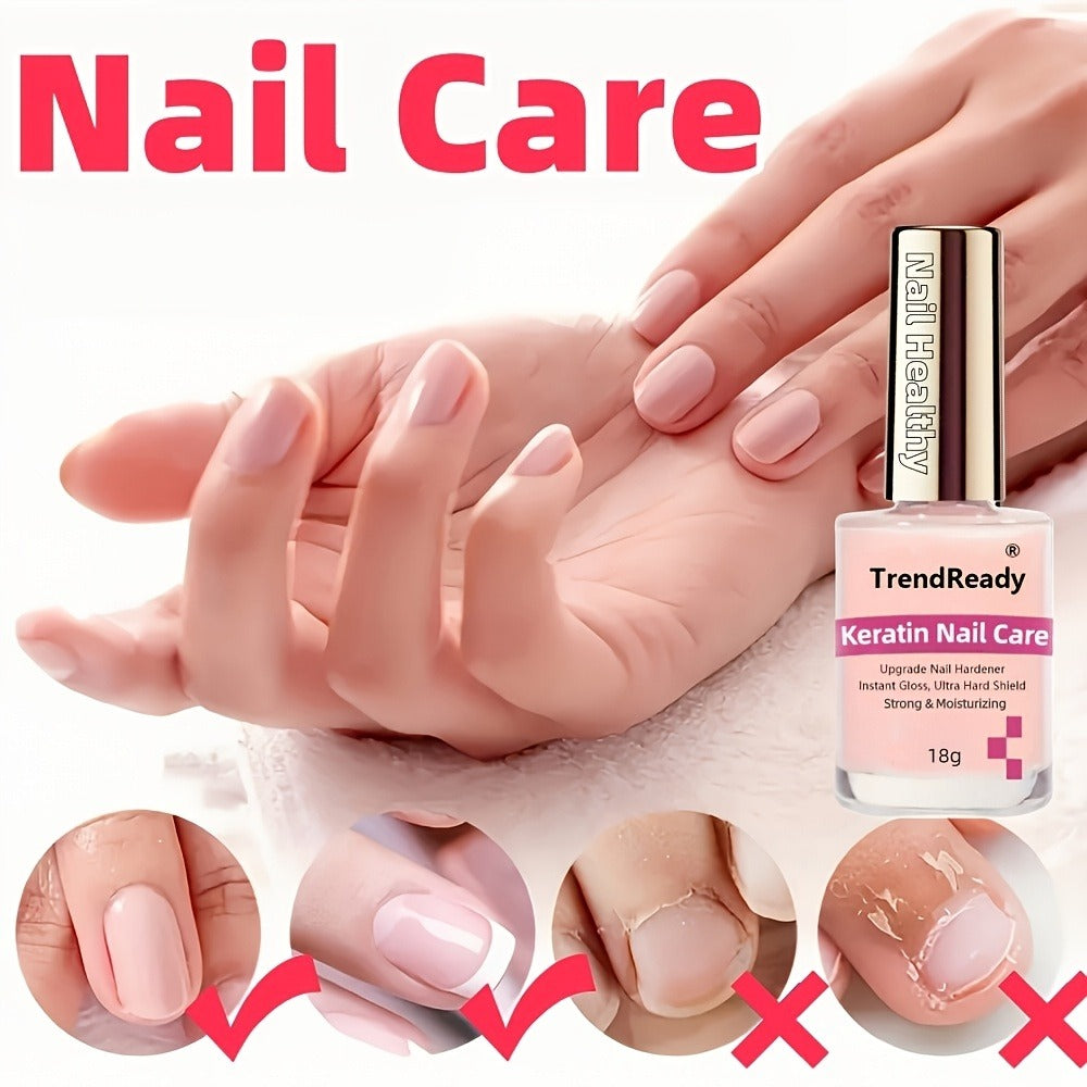 Colored Nail Hardener Set Pink White Yellow – Fast Drying 15ml Nail Strengthener for Weak Splitting Brittle — image 6