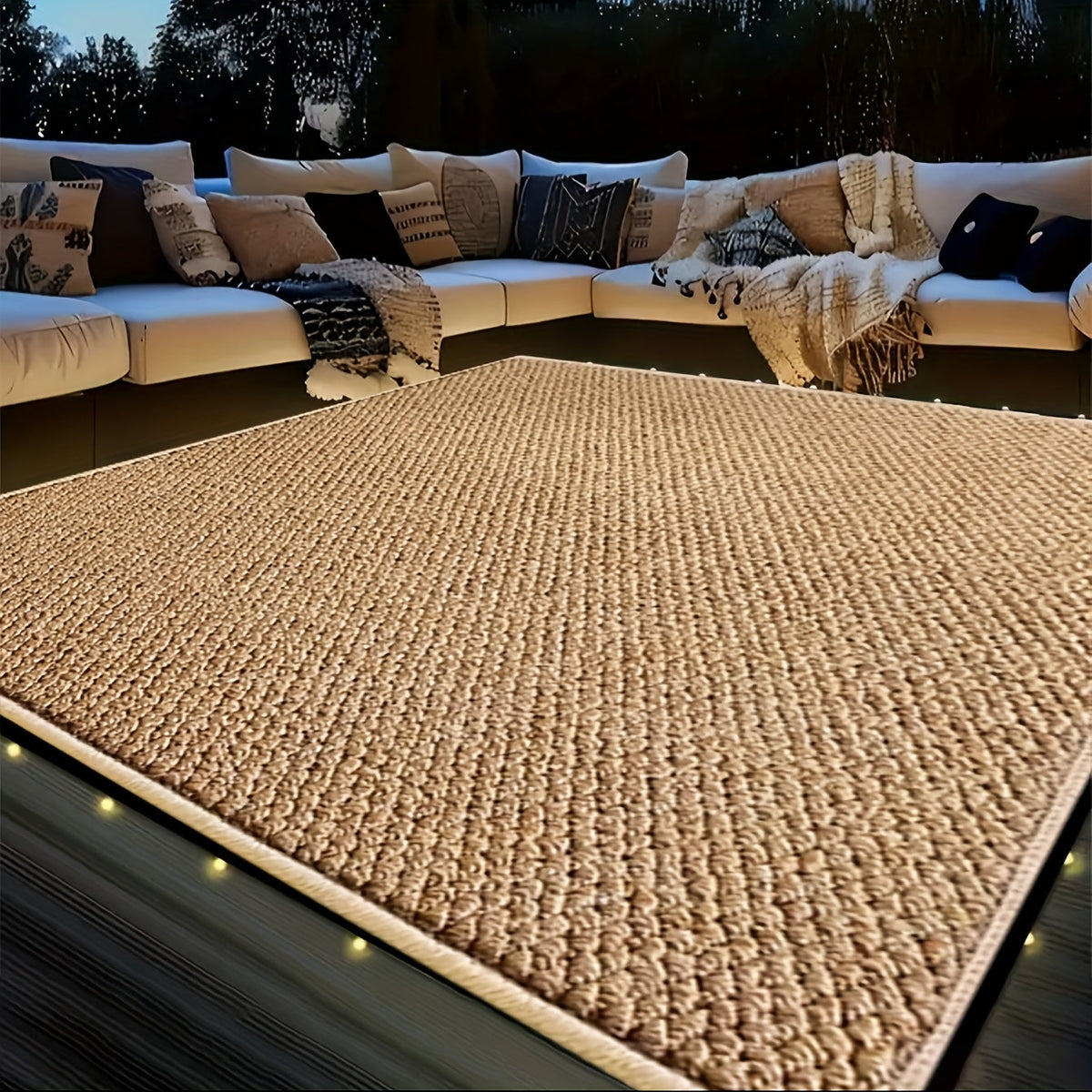 Outdoor Rug Patio Mat Washable | Synthetic Grass Pool Garden Balcony — image 2