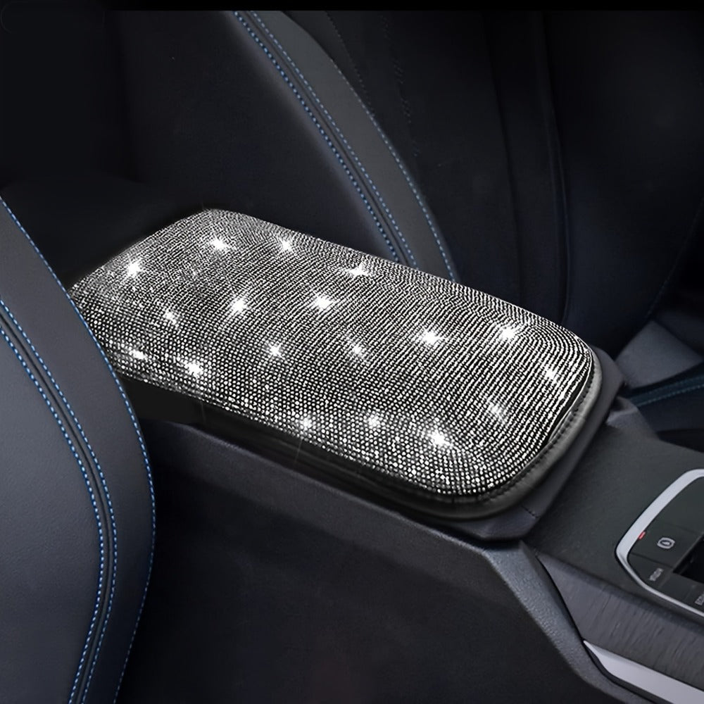 30-Piece Bling Car Interior Accessories Set with 15-Inch Steering Wheel Cover, Seat Belt Pads and Trim — image 9