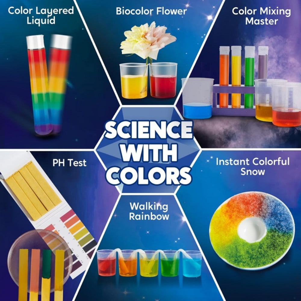 Jumbo Science Kit for Kids 130+ Experiments, STEM Chemistry Set with Crystal Growing Glowing Bulb Fossil Dig Soap Making — im