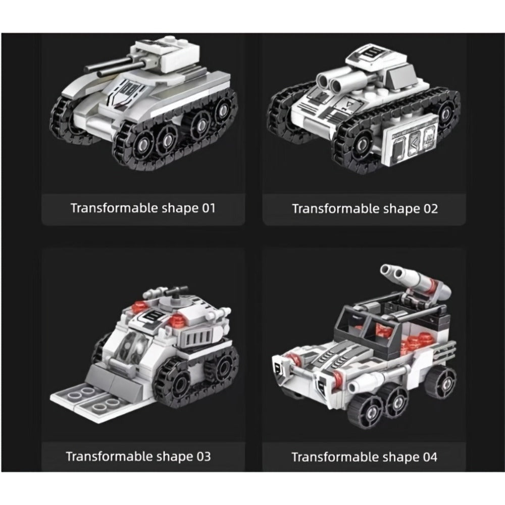 1628-Piece 8-in-1 Tank Building Block Model with White, Yellow, Bagged and Boxed Checkout Options — image 15