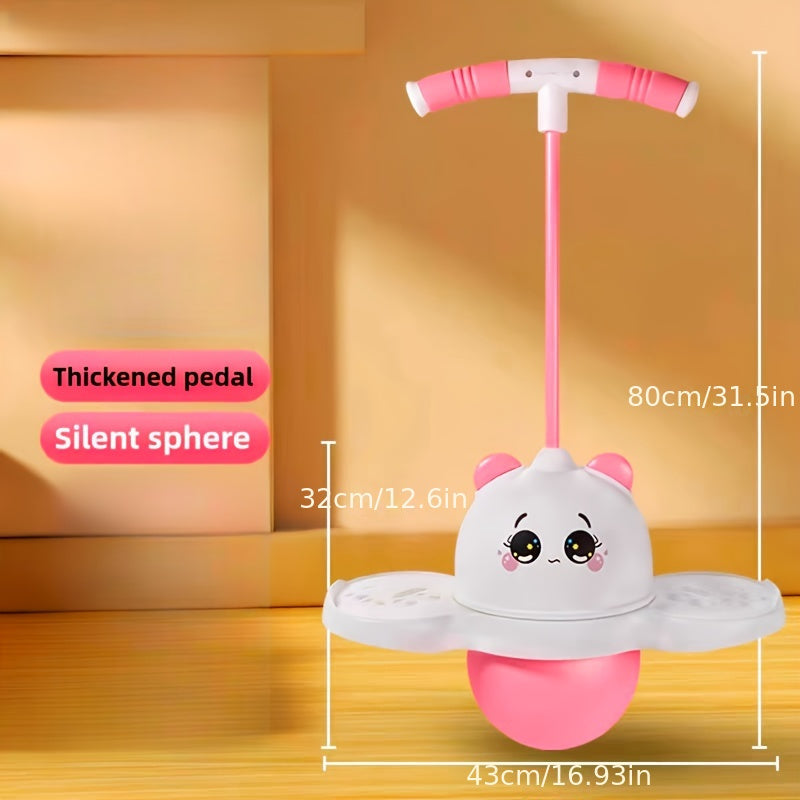 LED Pogo Ball with 80cm Handle, 43cm Bounce Board, Thick Pedals and Pink or Black Color Options — image 18