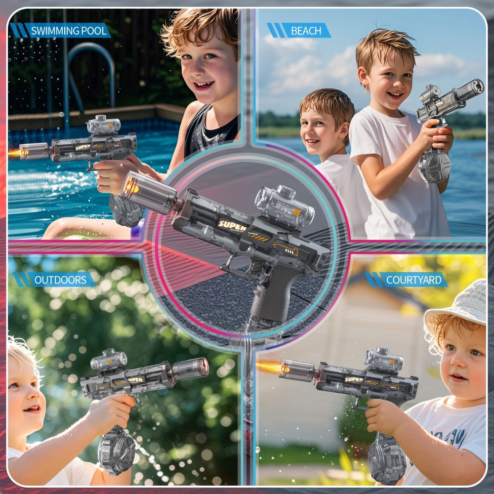 Electric Water Gun Large for Kids & Adults, High-Power Squirt Blaster for Pool Beach Lawn Backyard Summer Water Battle — imag