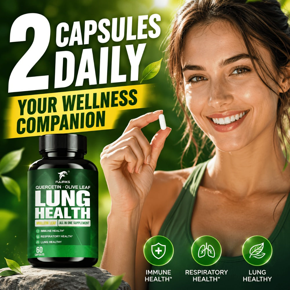 Herbal Supplement with FULIMIKS Label, Mullein Leaf Quercetin and Olive Leaf Capsules, 60 Count — image 6