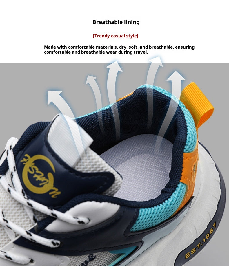 Men's Versatile Casual Sneakers Comfortable Height Increasing Insole Soft Sole Lightweight Dad Shoes