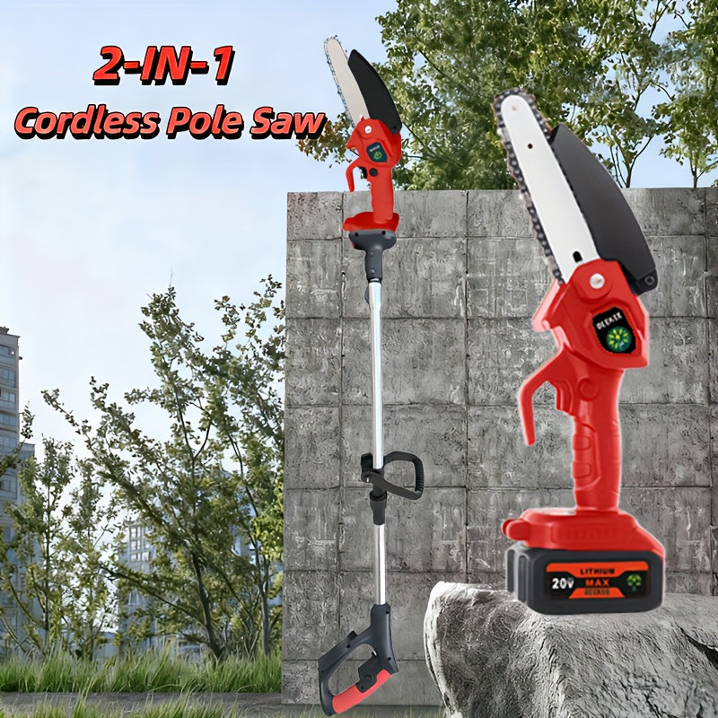 Cordless 3-in-1 Pole Saw, Mini Chainsaw and Blower Set in Yellow, Red-Black or Black Packages — image 1