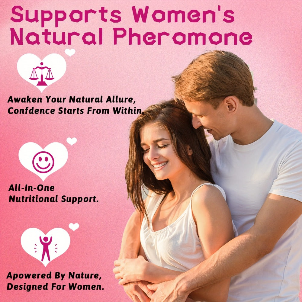 Women's Pheromone Gummies with L-Arginine, Maca & Beetroot, Natural Attraction, Confidence & Feminine Balance Supplement — im