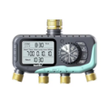 Garden Irrigation System 4-Zone, Automatic Watering Controller with Brass Head, Manual & Rain Delay Modes — image 4