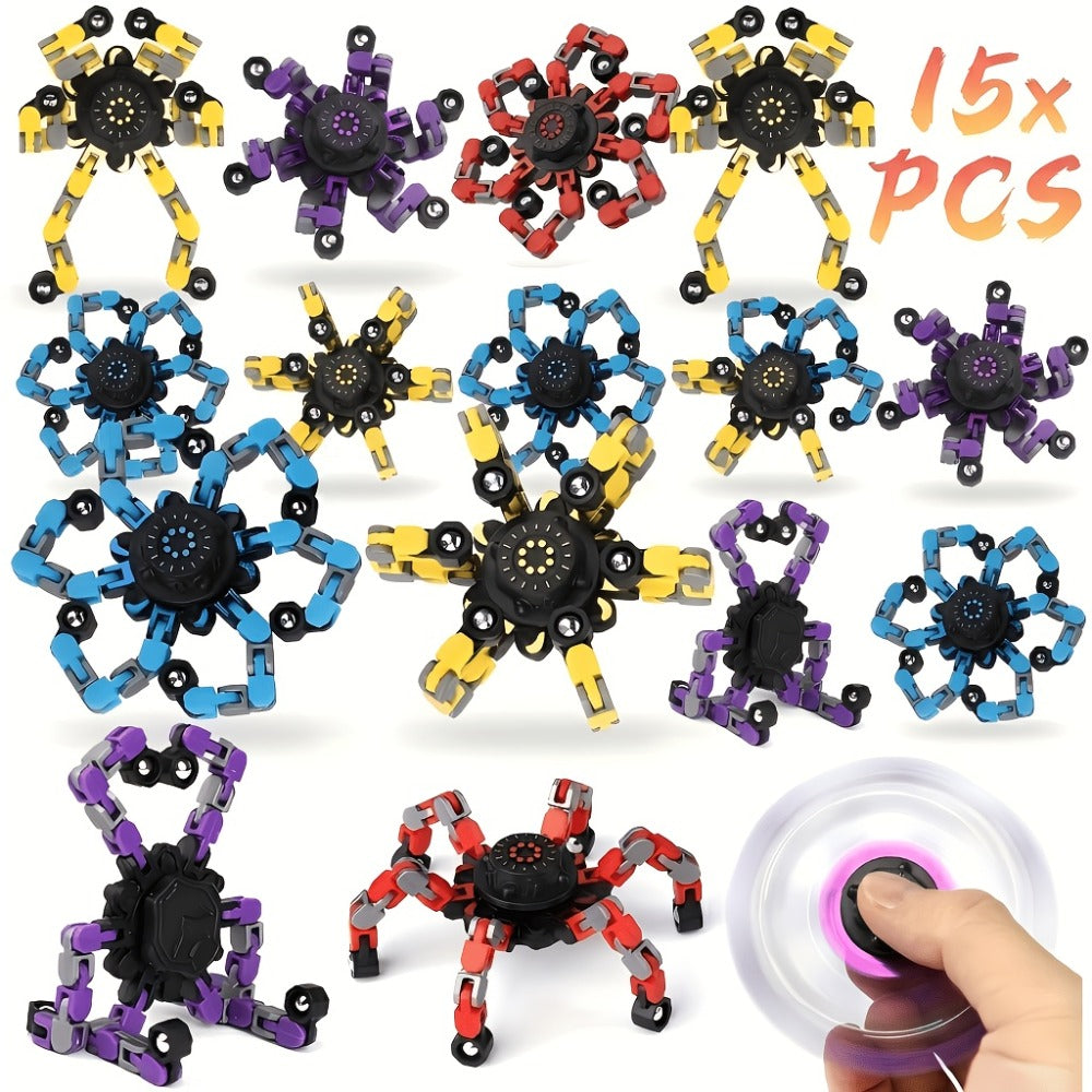 Robot Fidget Spinner Set with 10- or 15-Piece Standard and Luminous Checkout Configurations — image 5