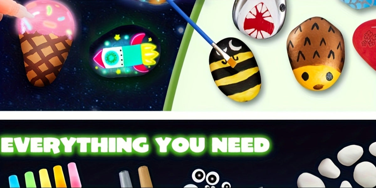 Stone Painting Set Glow in the Dark for Kids with the Listed Color, Size or Set Options for Everyday Use — image 10