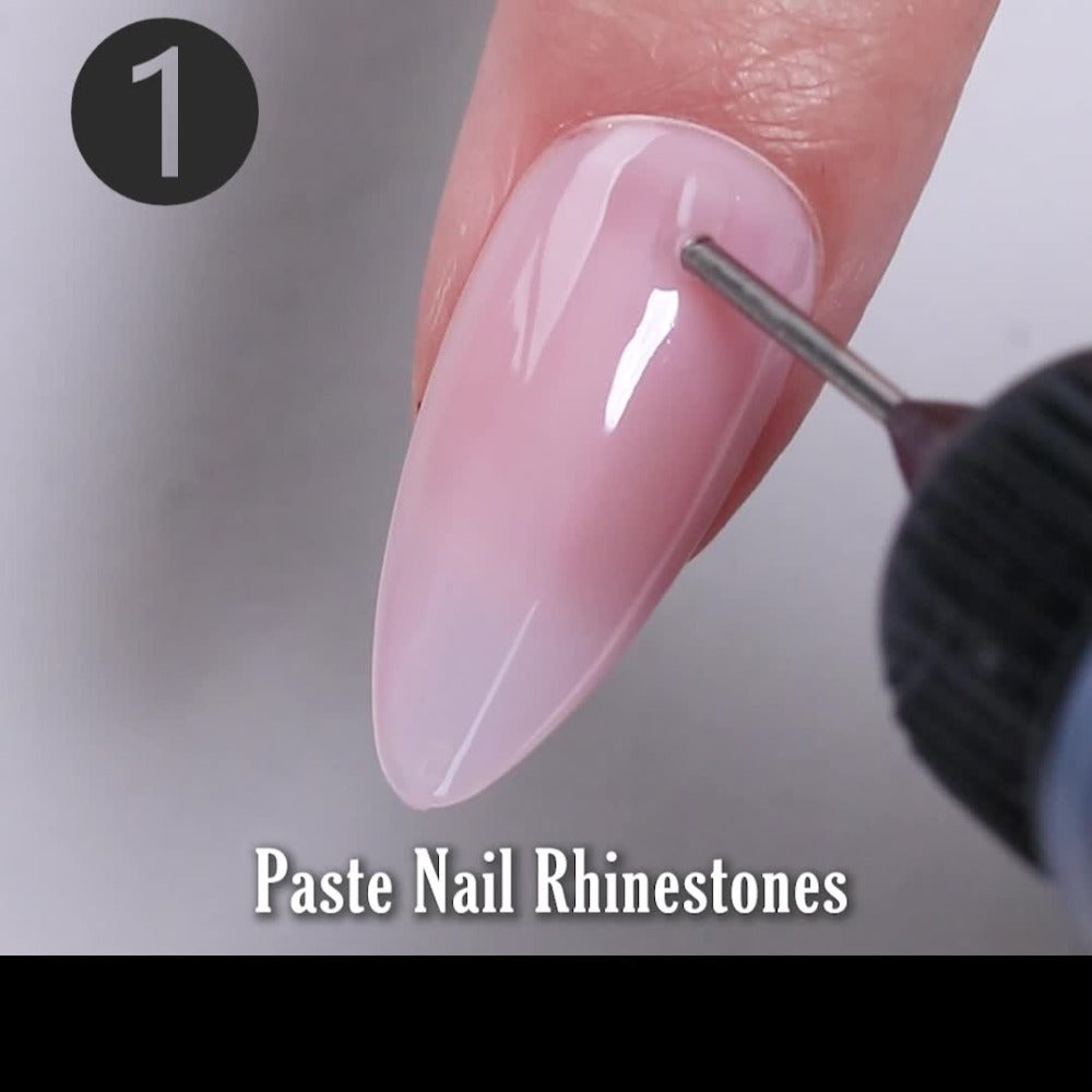 Nail Rhinestone Adhesive Gel 2pcs 0.34oz Clear Sticky Glue for 3D Nail Art Gems Charms Crystals Drill Jewelry — image 11