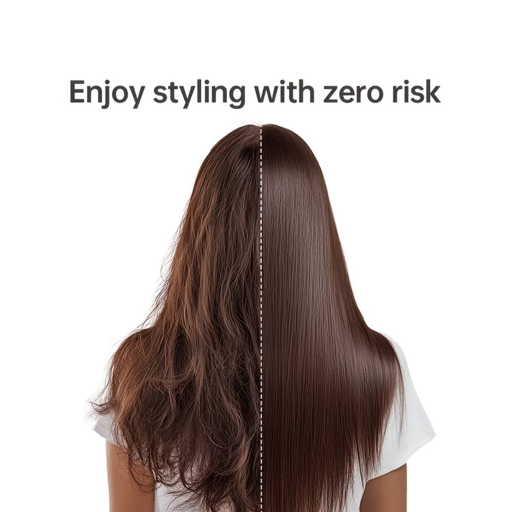 Cordless Straightener and Curler Hair Styling Tool with Three Heat Settings in Gray or Purple — image 4